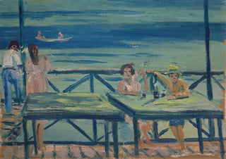 Ernst Schiess - Fishermans Inn at the Seaside.webp