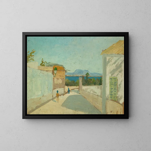 Paysage méridional - Ernst Schiess — kehystetty taideteos seinällä
