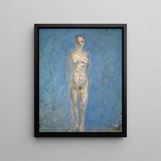 Ernst Schiess - Nackte Frau vor hellem Himmel.webp