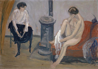 Ernst Schiess - Two Women at a Stove.webp