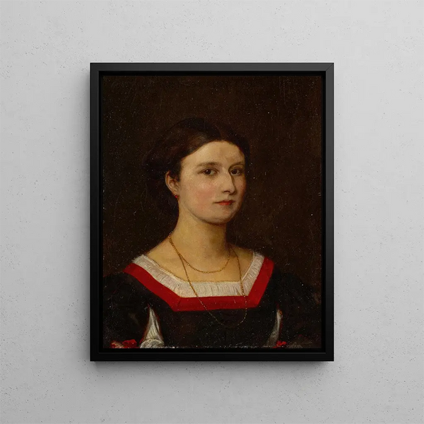 Elisabeth Burckhardt Bachofen - Ernst Stückelberg — kehystetty taideteos seinällä