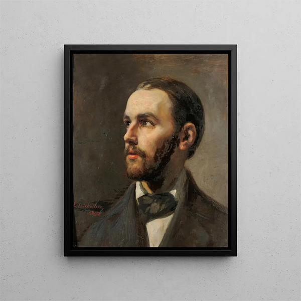 Portrait de l'archéologue Johann Jakob Bernoulli - Ernst Stückelberg — kehystetty taideteos seinällä