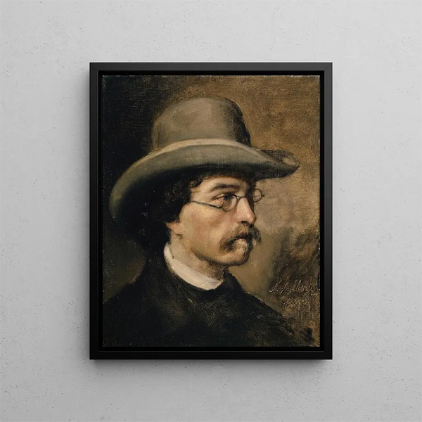 Theodor Deschwandenin - Ernst Stückelbergin muotokuva — kehystetty taideteos seinällä