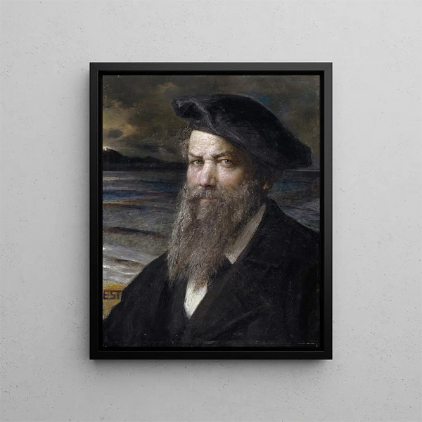 Autoportrait - Ernst Stückelberg — kehystetty taideteos seinällä