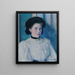 Portrait d'une fille - Ernst Stöhr — kehystetty taideteos seinällä