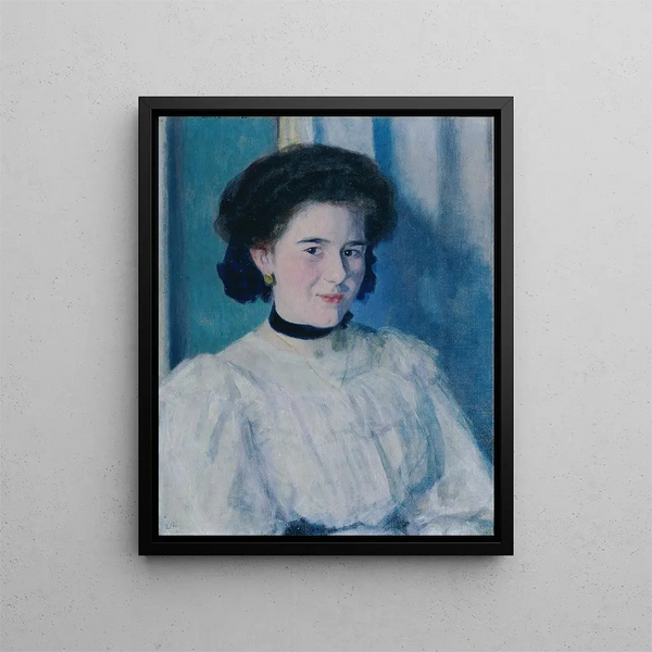 Portrait d'une fille - Ernst Stöhr — kehystetty taideteos seinällä