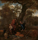 Erysichthon myymässä tytärtään - Jan Steen — näkymä teoksesta
