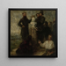 luonnos Delacroix'n kunniaksi - Henri Fantin-Latour — kehystetty taideteos seinällä