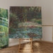 Maalauksen jäljennös Nympheas-alue - Claude Monet