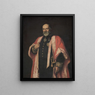 Portrait de Sir Walter Buller - Ethel Mortlock — kehystetty taideteos seinällä