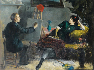 EtienneFranoisEugne Lecoindre - Posing For The Artist.webp