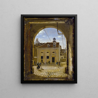 Etienne Bouhot - La cour du collge SainteBarbe rue de Reims.webp