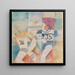 Étude pour Les Coureurs - Robert Delaunay — kehystetty taideteos seinällä