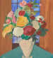Study for the painting Spanish motif Still life with flowers on the back - Cyprin Majernik — näkymä teoksesta