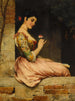 Une rose - Eugen von Blaas — näkymä teoksesta