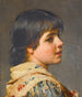 Une fille vénitienne - Eugen von Blaas — näkymä teoksesta