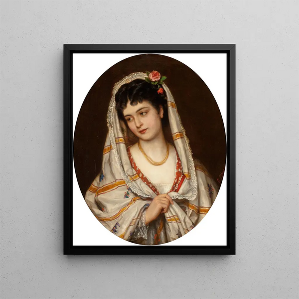 Eugen von Blaas - A young Italian beauty.webp