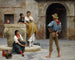Flirtation - Eugen von Blaas — näkymä teoksesta