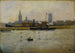 Eugène Chigot - Bateaux dans le port - Maalaus — näkymä teoksesta