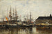 Anvers Trois-mâts Quai - Eugène Boudin — näkymä teoksesta