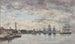 Anversin maalaus, veneitä Scheldt-joella - Eugène Boudin — näkymä teoksesta