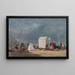Lähestyvä myrsky - Eugène Boudin — kehystetty taideteos seinällä