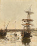 Avant-port de Trouville - Eugène Boudin — näkymä teoksesta
