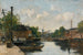 Rotterdamin kanavamaalaus - Eugène Boudin — näkymä teoksesta
