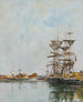 Deauville Le Bassin - Eugène Boudin — näkymä teoksesta