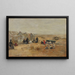 Deauville-rantamaisema - Eugène Boudin — kehystetty taideteos seinällä