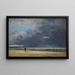 Deauville-maalaus, matala vesi - Eugène Boudin — kehystetty taideteos seinällä