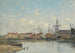 Dunkerquen vanha satama - Eugène Boudin — näkymä teoksesta