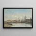 Dunkerquen vanha satama - Eugène Boudin — kehystetty taideteos seinällä