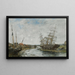 La Touques matalapaine - Eugène Boudin — kehystetty taideteos seinällä