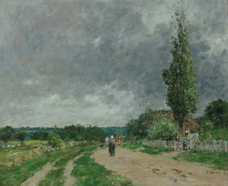 Eugne Boudin - La route de Deauville.webp