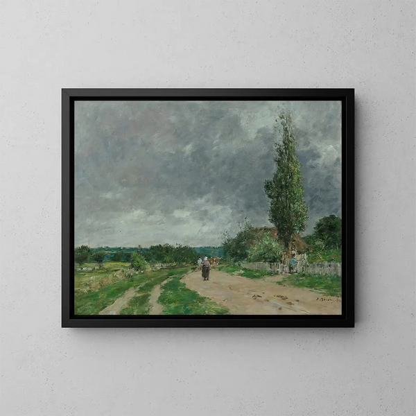 Deauville'n tie - Eugène Boudin — kehystetty taideteos seinällä