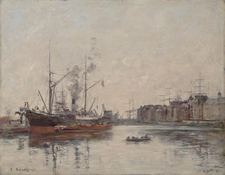 Eugne Boudin - Le Havre Le Bassin de la Barre.webp