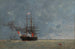 Le Havre, laivat keskellä merta - Eugène Boudin — näkymä teoksesta