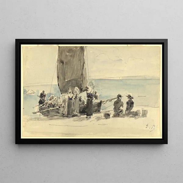 Eugène Boudin — kehystetty taideteos seinällä