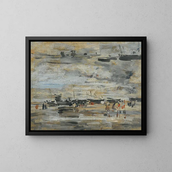 Mare Basse étude - Eugène Boudin — kehystetty taideteos seinällä
