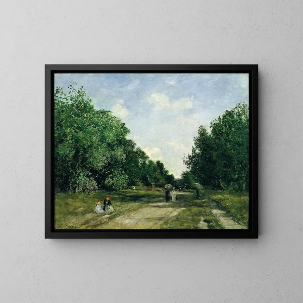 Parc Cordier à Trouville - Eugène Boudin — kehystetty taideteos seinällä