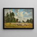 Normandian maisemamaalaus - Eugène Boudin — kehystetty taideteos seinällä