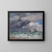 Bateaux à voile près de Trouville - Eugène Boudin — kehystetty taideteos seinällä