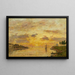 Saint-Valery-sur-Somme-maalaus, Soman suisto - Eugène Boudin — kehystetty taideteos seinällä