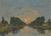 Saint-Valery-sur-Somme-maalaus, kuun vaikutus kanavalla - Eugène Boudin — näkymä teoksesta