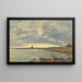 Saint-Vaast-la-Hougue-maalaus - Eugène Boudin — kehystetty taideteos seinällä