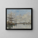 Le Port du Havre - Eugène Boudin — kehystetty taideteos seinällä