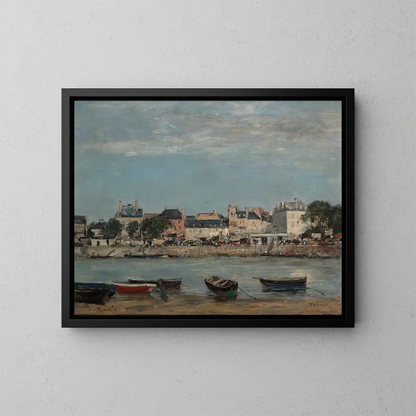 Le Port de Trouville - Eugène Boudin — kehystetty taideteos seinällä