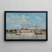 Eugène Boudin - Ankeriasatama Antwerpenissä — kehystetty taideteos seinällä