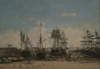 Eugne Boudin - The shore of Portrieux north coast.webp